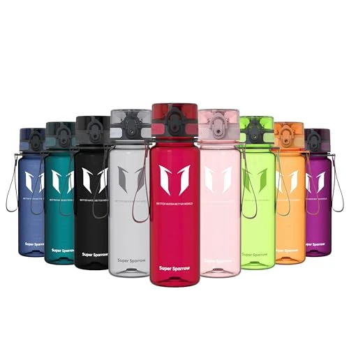 Offre limitée : Super Sparrow Bouteille d'eau - Gourde - 500ml - sans BPA - Convient pour Le Sport, la randonnée, l'école, Le Bureau, en Plein air de 13.59 € à 13.59 € (0.00% de remise)