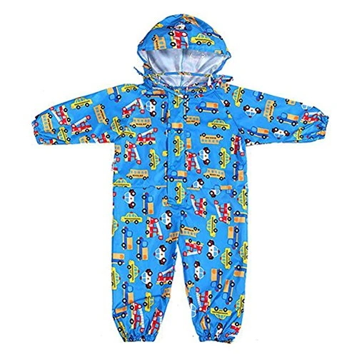Limited-time offer: Gagacity Hooded Raincoat Kids Unisex Puddle Suit Waterproof All in one Kids Rainsuit for Toddlers L/105-115cm from 11.99 £ to 11.99 £ (save 0.00%)
