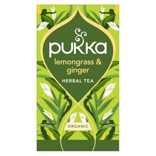 Offerta a tempo: Pukka Lemongrass & Ginger Tisana Biologica Digestiva Zenzero, 20 Filtri - 0.00% da 9.71 € a 9.71 €