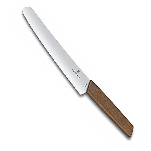 Limited-time offer: Victorinox Swiss Modern, Bread and Pastry Knife, Extra Sharp Blade, Wavy Edge, 22 cm, Stainless Steel, Brown from 89.00 GBP to 60.49 GBP (save 32%)