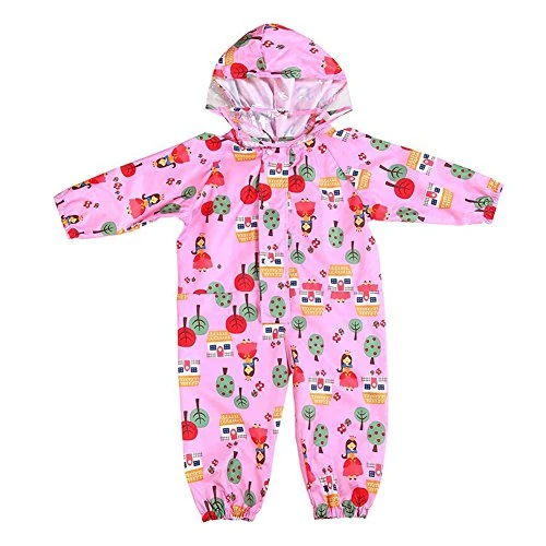Limited-time offer: Gagacity Baby Puddle Suit Unisex Kids Rain Coat Rainwear with Hooded All in One Puddle Suits for Kids M/90-105cm from 14.78 £ to 11.69 £ (save 20.91%)
