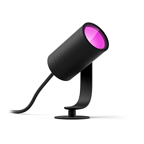 Limited-time offer: Philips Hue Lily White and Colour Ambiance LED Single Spotlight Extension: Smart Outdoor Lighting for Garden, Works with Alexa, Google Assistant and Apple Homekit from 99.99 £ to 53.59 £ (save 46%)