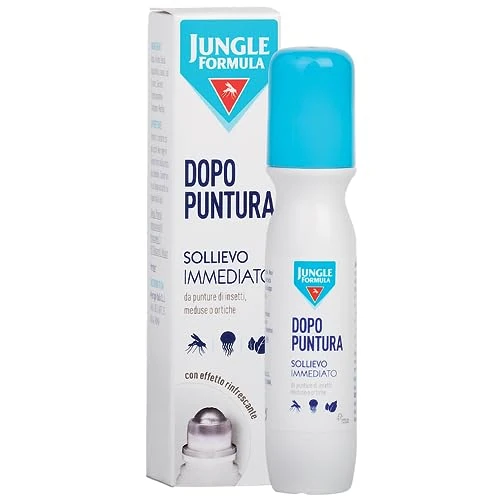 Offerta a tempo: JUNGLE FORMULA Penna Dopo Puntura - Roll On antiprurito con azione lenitiva duratura - Per pelli irritate da punture di insetti, animali e piante - Sollievo immediato - 15 ml - 43% da 9.99 € a 5.69 €