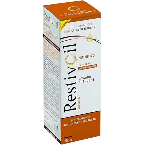 Offerta a tempo: RestivOil Shampoo Fisiologico Nutriente per Capelli, Olio Fisiologico con Azione Idratante Protettiva e Riparatrice, per Capelli Secchi e Opachi, 250 ml - 37% da 14.90 € a 9.46 €