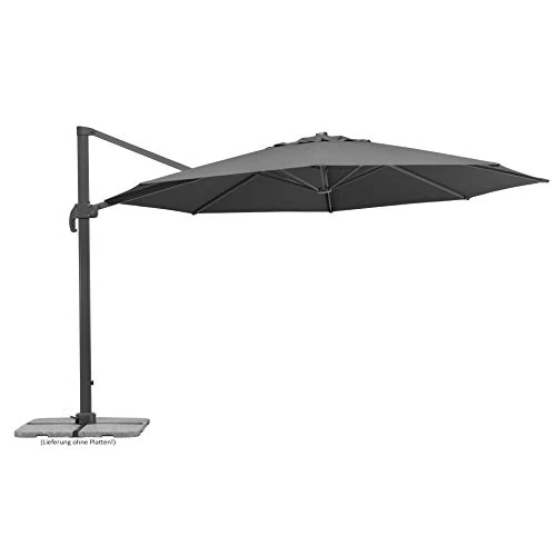 Offerta a tempo: Schneider - Ombrellone Rhodos Grande Antracite, ca. 400 cm di Diametro - 28% da 323.97 € a 233.00 €