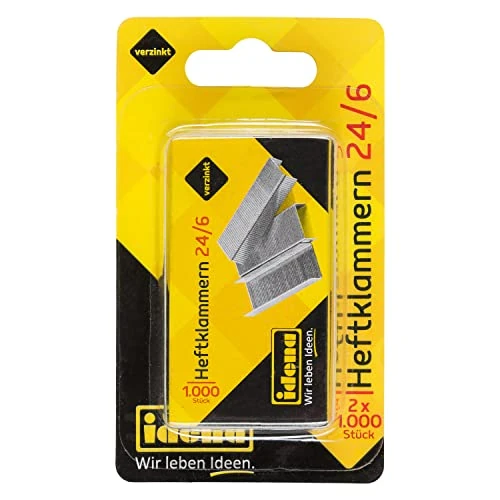 Limited-time offer: Idena 12091 Staples Size 24/6 Pack of 2 Galvanised from 3.47 £ to 3.47 £ (save 0.00%)