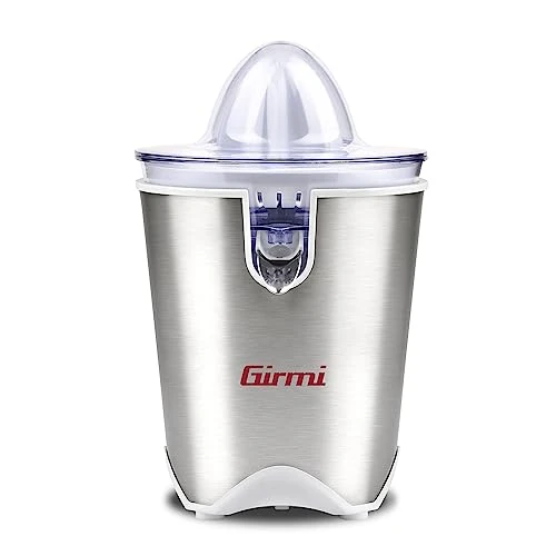 Girmi SR5400 Spremiagrumi, Capacità 150cc, 60 W, Due coni per agrumi, Beccuccio anti-goccia inox, Corpo Inox