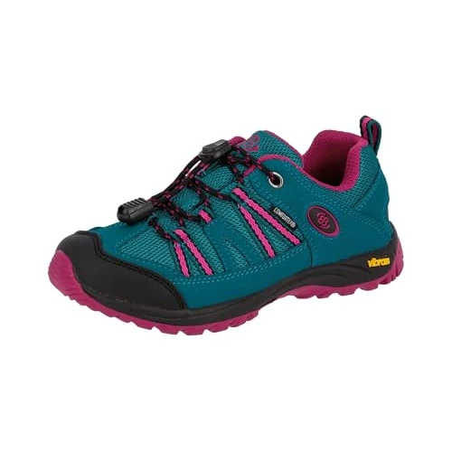 Bruetting Ohio Low, Chaussures de Randonnée Basses Fille, Turquoise (Türkis/Pink), 31 EU