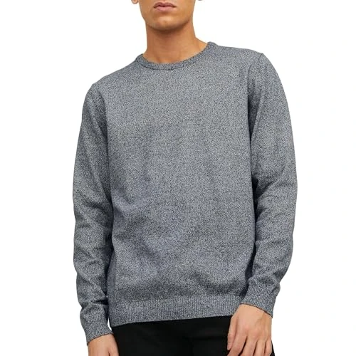 Limited offer: JACK & JONES Mens Basic Knit Crew Neck Slim Fit Cotton Comfort Sweater from 22.99 EUR to 22.99 EUR (save 0%)