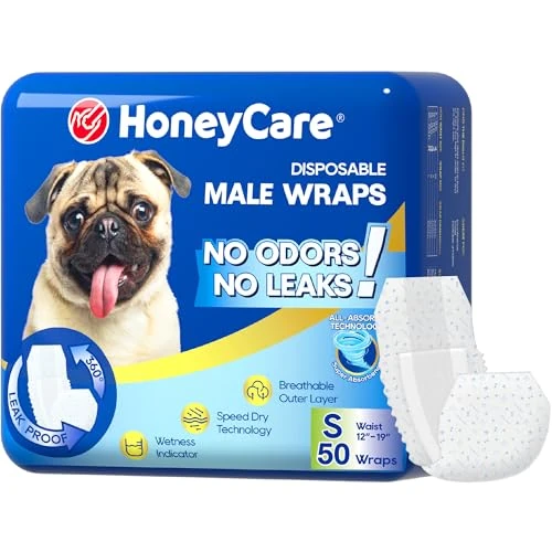 Offre limitée : All-Absorb A26 Lot de 50 bandages pour chien mâle, taille S de 31.70 € à 29.43 € (7% de remise)