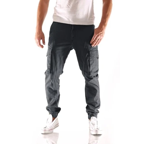 Limited offer: JACK & JONES Mens Slim Stretch Cuffed Cargo Pants Cotton from 40.30 EUR to 31.03 EUR (save 23%)
