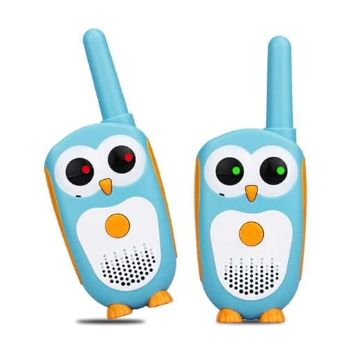 Offre limitee: Retevis RT30 Talkie Walkie Enfant, Hibou Facile Petits Jouets, LED Yeux, 3-5 Ans Garçons Filles, Cadeaux Noël Jouets, Longue Portée, Camping Jeu Familial (2 Paires, Bleu) de 28.99 EUR a 23.19 EUR (economie 20%)