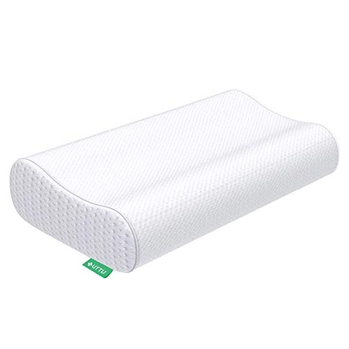 Offerta a tempo: UTTU Cuscino Cervicale in Memory Foam, Cuscino Ergonomico con Altezza Regolabile 13/11 cm e 10/8 cm, Supporto per Testa e Collo, Federa in Bambù Rimovibile e Lavabile - 0.00% da 48.99 € a 48.99 €
