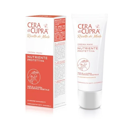Zeitlich begrenztes Angebot: Cera di Cupra, Nährende Schutzhandcreme, tägliche Pflege für die Hände, nährt und hydratisiert die Haut für Geschmeidigkeit und Komfort, Made in Italy, Dermatologisch Getestet, 75 ml von 3.58 € auf 3.58 € (0.00% Rabatt)
