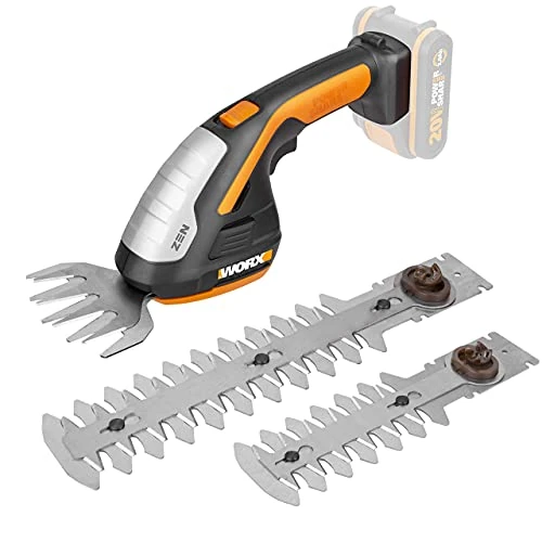 Offerta a tempo: Worx WG801E.9 Forbici per Erba e Decespugliatore a Batteria 20V, con 3 Lame Intercambiabili, 36W - Solo Corpo Macchina - 43% da 99.99 € a 57.09 €