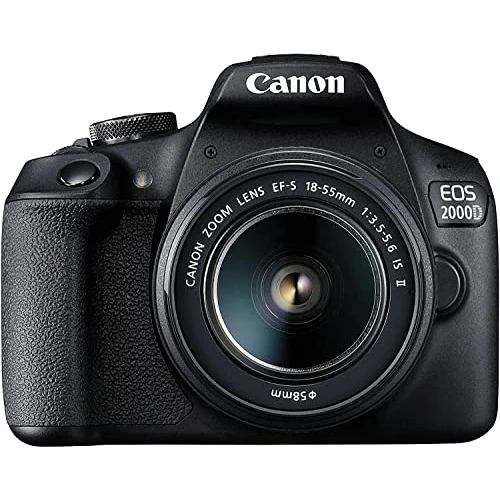 Offerta a tempo: Canon EOS 2000D Fotocamera Reflex Digitale con EF-S 18-55mm IS II - 0.00% da 499.00 € a 499.00 €