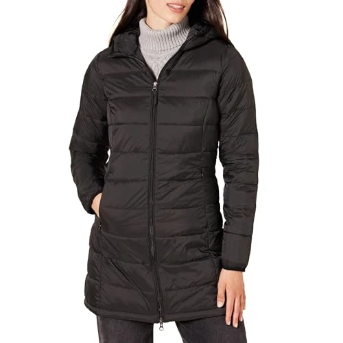 Tijdelijke aanbieding: Amazon Essentials dames Lichtgewicht waterbestendige donsjas met capuchon (verkrijgbaar in grote maten) van 64.99 EUR naar 64.99 EUR (korting 0%)