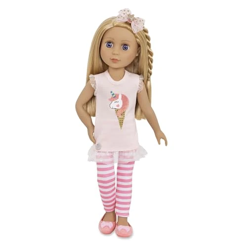 Offre limitee: Glitter Girls Li'l Woodzeez Lacy - 36 cm - Poupée de Mode posable - Cheveux Blond et Yeux Bleu - Tenue Licorne crème glacée - Jouets, vêtements et Accessoires pour Les Enfants de 3 Ans Plus de 21.81 EUR a 21.81 EUR (economie 0%)