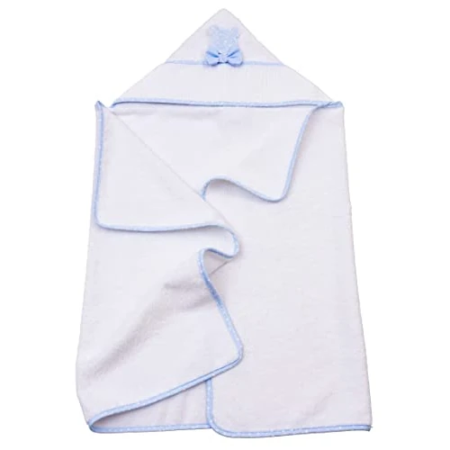 Oferta limitada: AGOFIL Filet - Albornoz Triángulo recién nacidos | Suave tejido | 100% Algodón | Ideal por la ducha | Blanco/azul, 0-12 meses de 21.54 € a 21.54 € (ahorro 0.00%)