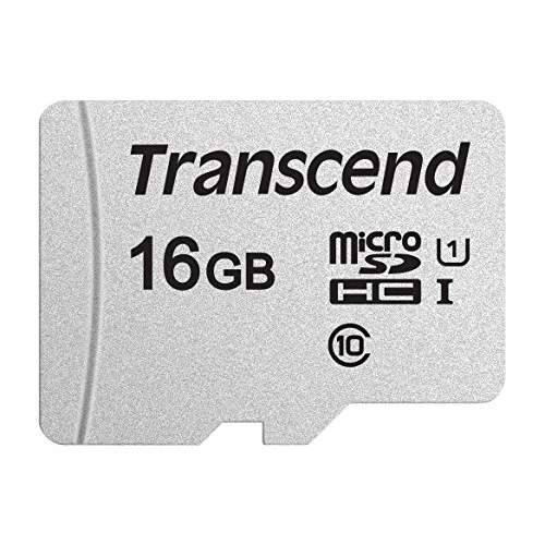 Transcend USD300S 16GB microSDHC Class 10 U1 Memory Card without SD Adapter TS16GUSD300S