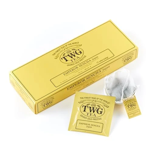 Offerta a tempo: TWG Tea | Emperor Sencha | Tè Verde | Tè Giapponese | 15 Bustine di Tè in Cotone Cucite — 13% da 23,00 € a 19,91 €