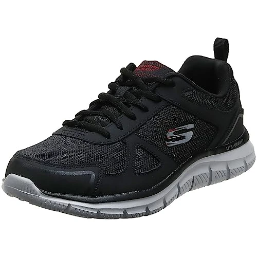 Skechers Track Scloric heren Sneaker,Black Red Bkrd,41 EU