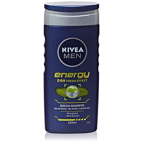 NIVEA Men Doccia Shampoo Uomo Energy - Pacco da 12 x 250 ml