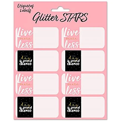 Grupo Erik Glitter Stars Self-Adhesive Labels