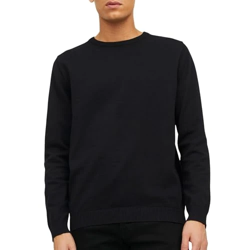 Limited offer: JACK & JONES Mens Basic Knit Crew Neck Slim Fit Cotton Comfort Sweater from 28.84 EUR to 23.07 EUR (save 20%)