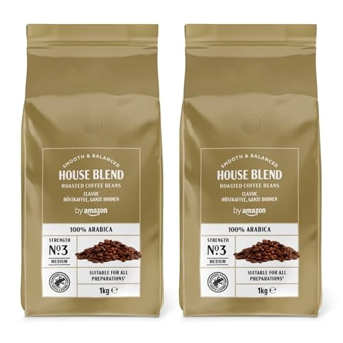 Oferta limitada: by Amazon 100% arabica Café En Grano Natural Classico, tueste medio, Puro arabica, certificado Rainforest Alliance, 1 kg (Paquete de 2) de 30.45 € a 30.45 € (ahorro 0.00%)
