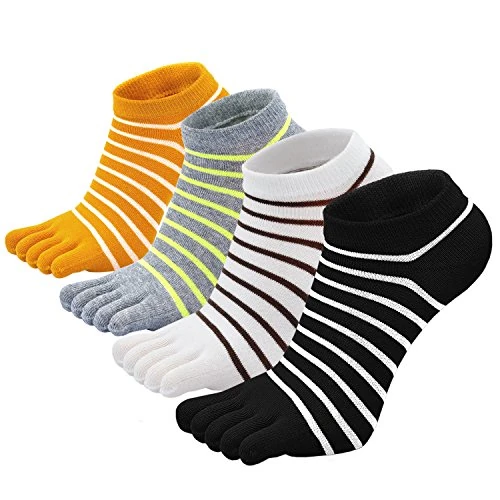 Oferta limitada: PUTUO Calcetines de Cinco Dedos de pie para Mujer, Calcetines de Algodón, suave y transpirable, para Deporte, 4 pares de 11.98 € a 11.98 € (ahorro 0.00%)