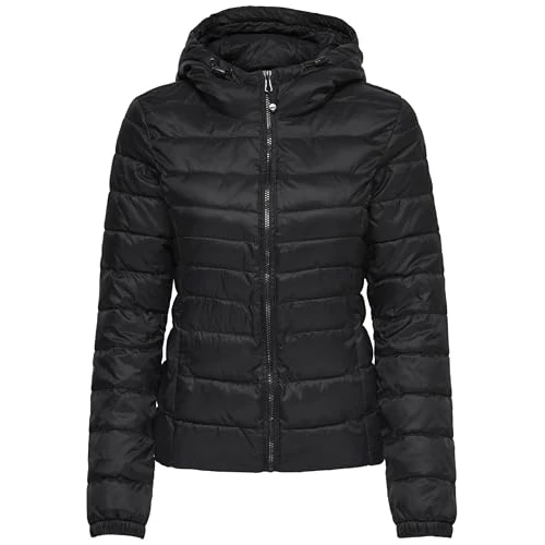 Limited-time offer: ONLY Women's Onltahoe Hood Jacket Otw Noos Jacket, Black (Black Black), 32R (Manufacturer size: X-Large) from 48.00 GBP to 36.54 GBP (save 24%)
