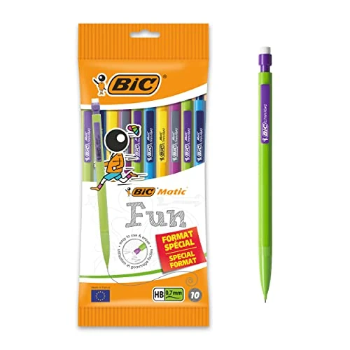 Oferta limitada: BIC Matic Fun - Portaminas, de 0,7 mm, HB, con goma (perfecto para la escuela), colores surtidos, funda especial, 10 unidades de 5.92 EUR a 5.92 EUR (ahorro 0%)