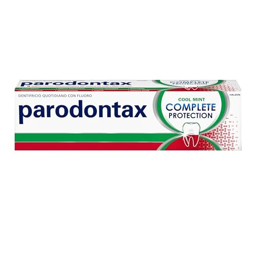 Offerta a tempo: Parodontax Complete Protection Cool Mint, Dentifricio Quotidiano con Fluoro, 8 benefici studiati specificatamente per Gengive più Sane e Denti più Forti, 75 ml​ - 24% da 8.20 € a 6.20 €