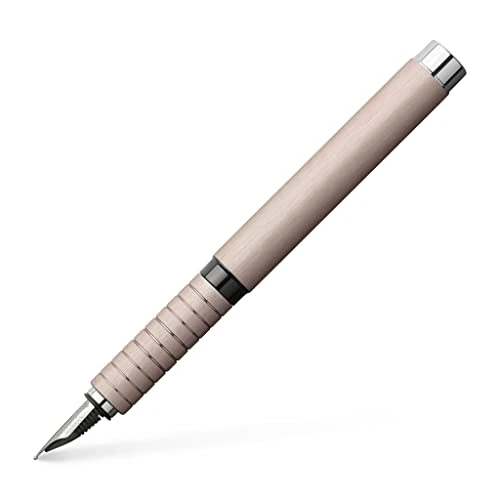 FABER-CASTELL 148423 - Stylo plume Essentio, largeur de plume B, stylo plume en aluminium rose