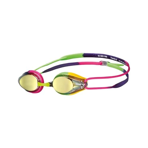Zeitlich begrenztes Angebot: ARENA Tracks Junior Mirror Schwimmbrille für Kinder, Verspiegelte Schwimmbrille mit UV-Schutz, 4 Austauschbare Nasenstege, Silikondichtungen, Anti-Beschlag-Beschichtung, 6-12 Jahre von 18.19 € auf 18.19 € (0.00% Rabatt)