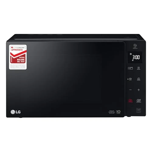 Offerta a tempo: LG MH6535GIB Forno Microonde Smart Inverter con Grill al Quarzo, 25 Litri, 1150 W, Programmi Automatici, 5 Livelli di Potenza Regolabili - Nero Fumè - 33% da 169.00 € a 113.25 €