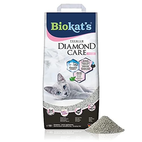 Oferta limitada: Biokat's Diamond Care Fresh, con fragancia - Arena fina con carbón activo y aloe vera 1 saco (1 x 10 l) de 11.99 EUR a 11.99 EUR (ahorro 0%)