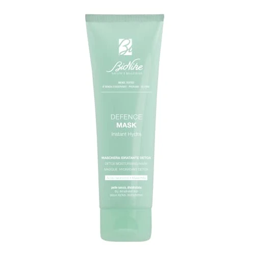 Offerta a tempo: BioNike Defence - Mask Instant Hydra, Maschera Idratante Detox per Pelli Secche, con Acido Ialuronico e Malachite, Azione Giorno e Notte, Dona una Pelle Morbida e Rimpolpata, 75 ml - 27% da 20.90 € a 15.20 €