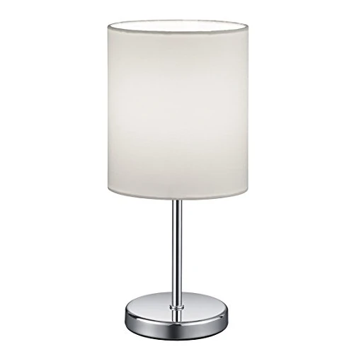 Oferta ograniczona: Reality Leuchten lampa stołowa Jerry R50491001, metal chrom, abażur biały, bez 1 x E14, 15 x 13 x 28,5 cm z 61.56 EUR na 61.56 EUR (znizka 0%)
