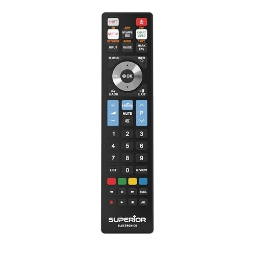 Begrenztes Angebot: Superior LG Ersatz - Universelle Ersatzfernbedienung, kompatibel mit Allen LG Markenfernsehern und SMART TVs - sofort einsatzbereit, Keine Programmierung erforderlich - SUPTRB007 von 8.90 EUR auf 8.90 EUR (Rabatt 0%)