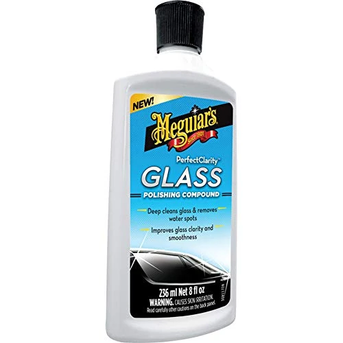Offerta a tempo: Meguiar's Perfect Clarity Glass Polishing Compound, Pulitore Vetri Auto - Anti-Appannamento, Dona Brillantezza e Trasparenza, 236 ml, G8408EU - 14% da 25.48 € a 21.99 €