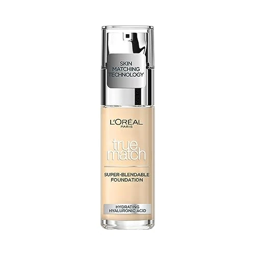 Oferta limitada: L'Oreal Paris Make-up Designer, Base de maquillaje líquida True Match, cuidado de la piel con ácido hialurónico, SPF 17, disponible en 40 tonos, porcelana 0.5N, 30ml de 15.00 € a 12.99 € (ahorro 13%)