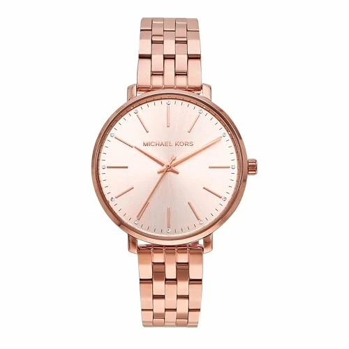 Offerta a tempo: Michael Kors Donna Orologio Pyper, movimento al quarzo a tre lancette con cinturino in acciaio inox o in lega - 77% da 219.00 € a 50.40 €