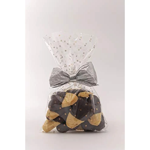Offerta a tempo: Italpak Buste Trasparenti, Sacchetti Trasparenti per Alimenti Pois, 50 pezzi (Oro, 15x25cm) - 0.00% da 5.99 € a 5.99 €