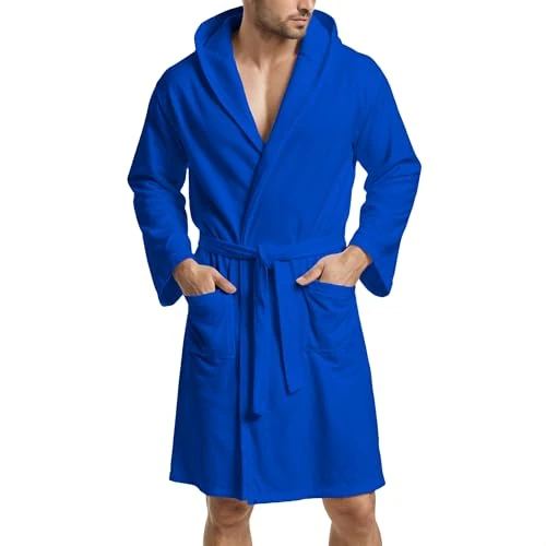 Offerta a tempo: PETTI Artigiani Italiani Accappatoio Microfibra Uomo e Donna con Cappuccio, Tasche e Cintura, Unisex Asciugatura Rapida per Palestra, Piscina, Mare e Spa, Blu Elettrico, L - 9% da 24.19 € a 21.90 €
