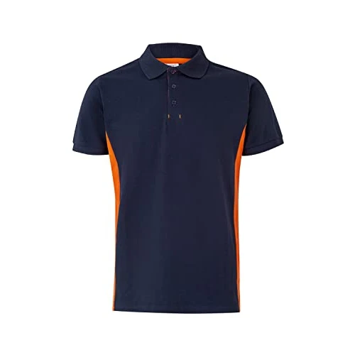 Offre limitée : VELILLA 105504 Polo Bicolore Manches Courtes. Couleur, Bleu Marine et Orange, XL de 23.72 € à 14.00 € (41% de remise)