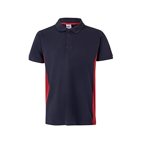 Offerta a tempo: VELILLA 105504; Polo Bicolore Manica Corta; Colore Blu Navy e Rosso; Taglia S - 0.00% da 14.78 € a 14.78 €