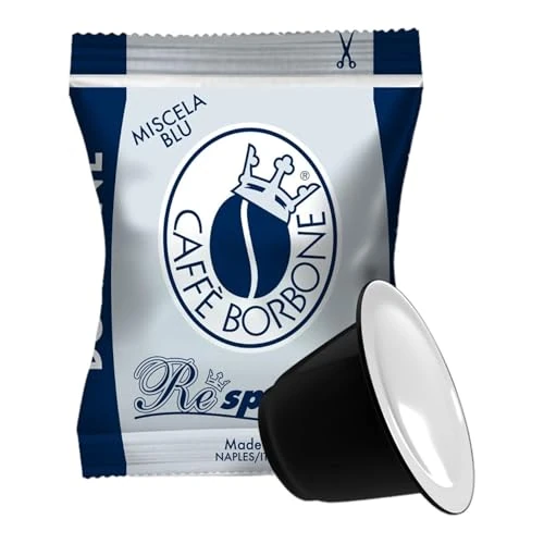 Offerta a tempo: CAFFÈ BORBONE Respresso Miscela Blu - Confezione da 50 Capsule - Compatibili con le Macchine ad uso domestico Nespresso - 14% da 13.10 € a 11.23 €