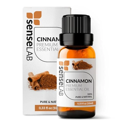Limited-time offer: SenseLAB Cinnamon Essential Oil — 100% Pure Extract Cinnamon Oil Therapeutic Grade Essential Oils — for Diffuser and Humidifier — Uplifts Mood and Eases Tension (10 ml) from 12.99 £ to 12.99 £ (save 0.00%)